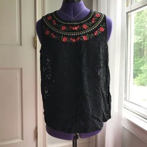 NWT Anthropologie Meadow Rue Size S Lace Top